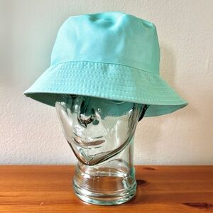Light pastel teal blue bucket hat